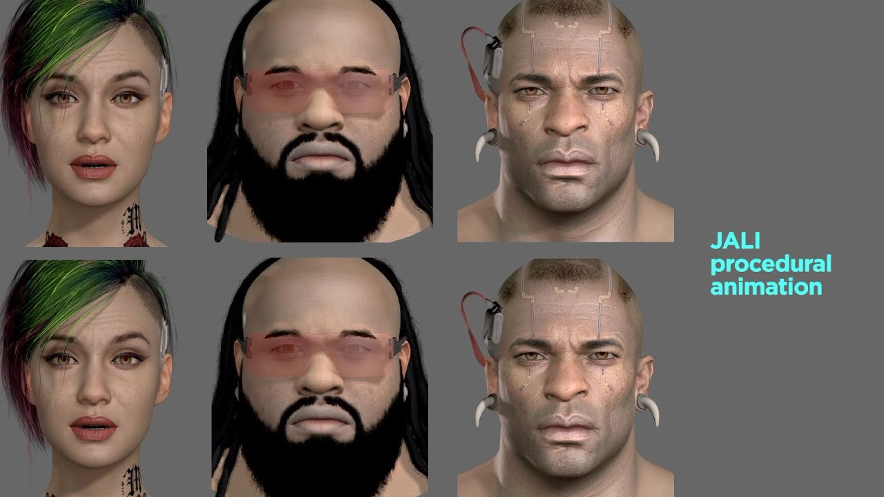 JALI Driven Expressive Facial Animation & Multilingual Speech in CYBERPUNK 2077 with CDPR