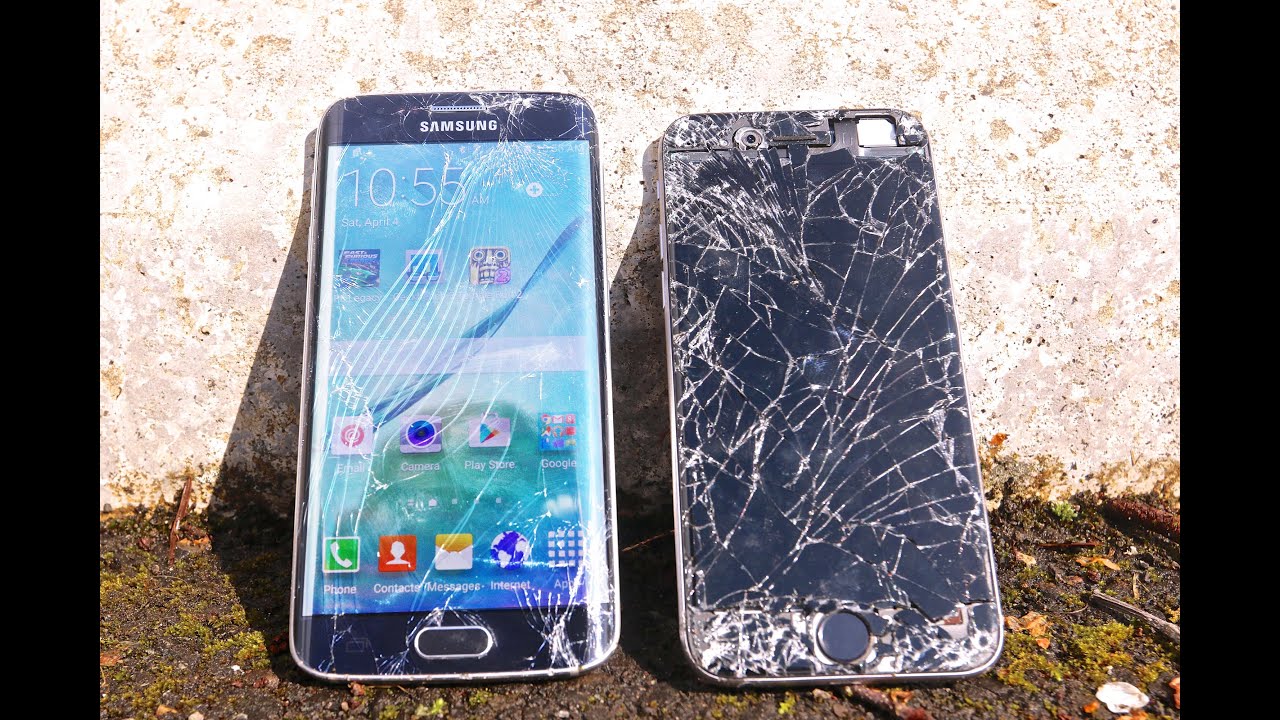 Samsung Galaxy S6 Edge VS iPhone 6 Drop Test!