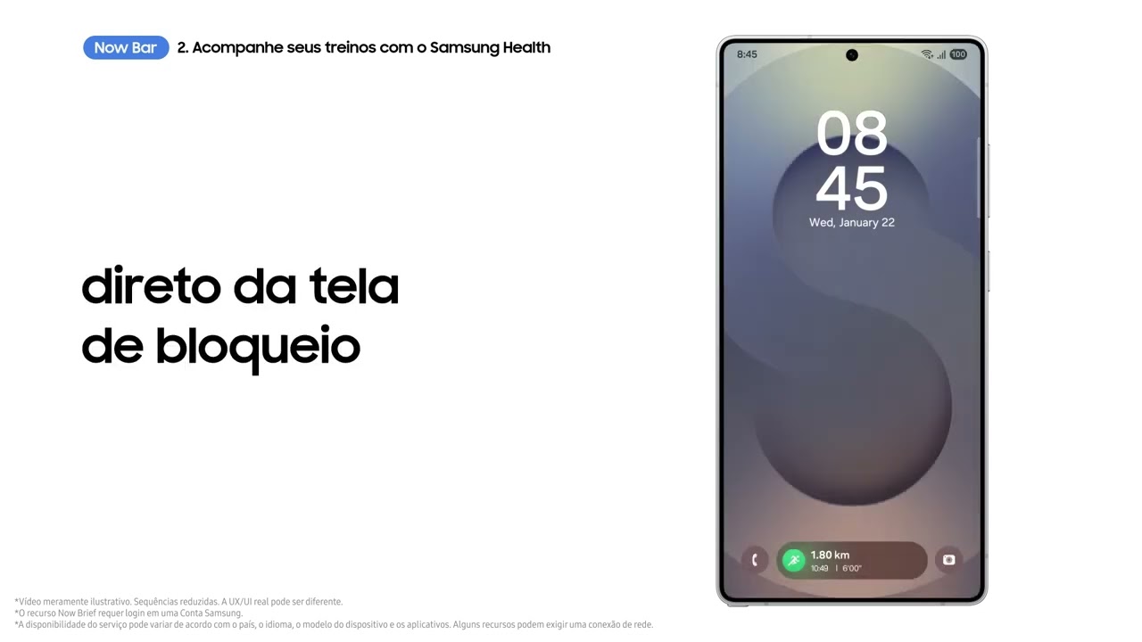 Como usar na Now Bar | Samsung Galaxy S25 Series