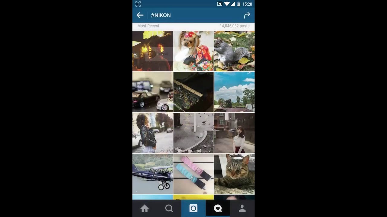 "3D Touch" on Instagram for Android