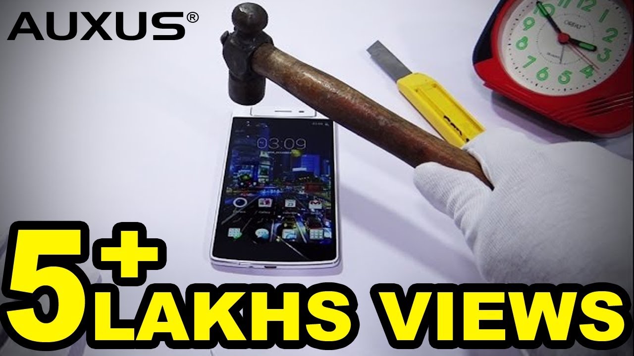 Auxus ONE : Crazy Gorilla Glass 3 Test - Official First Hands On HD Video - iberry