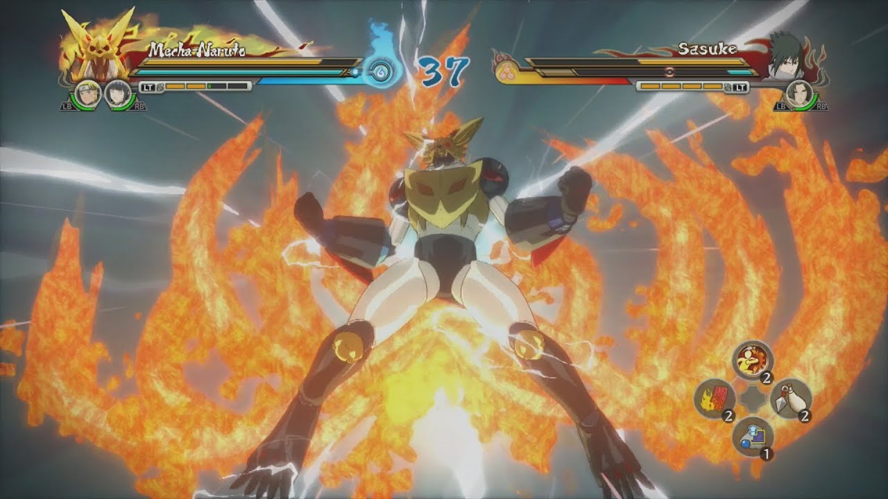 Naruto Shippuden Ultimate Ninja Storm Revolution - Mecha Naruto vs Sasuke Gameplay