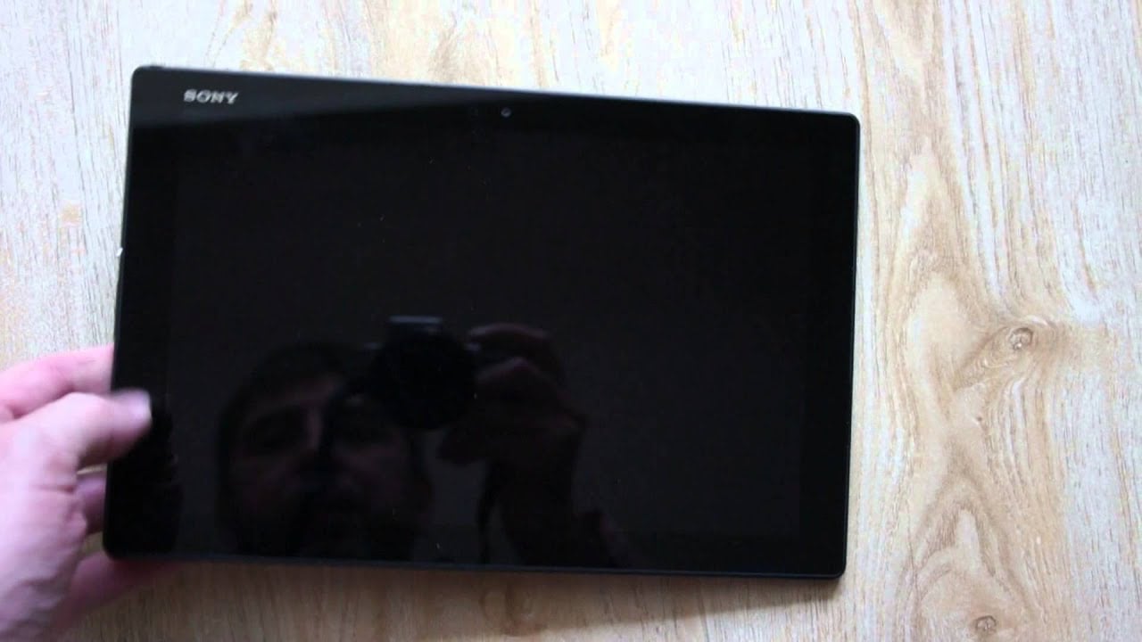 SONY Xperia Z4 Tablet Падение с высоты экраном вниз