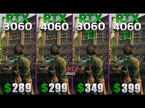 RTX 3060 vs RTX 4060 vs RTX 3060 Ti vs RTX 4060 Ti Tested in 15 games