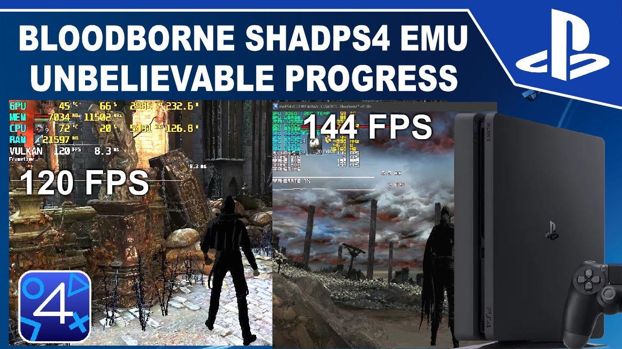 ShadPS4 Bloodborne at 144 FPS & 120 FPS | Massive Progress