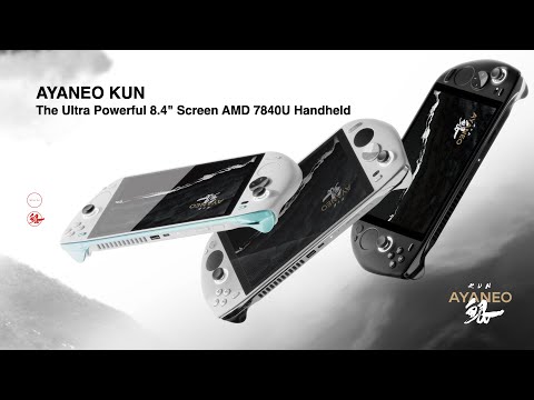 AYANEO KUN: The Ultra Powerful 8.4" Screen AMD 7840U Handheld
