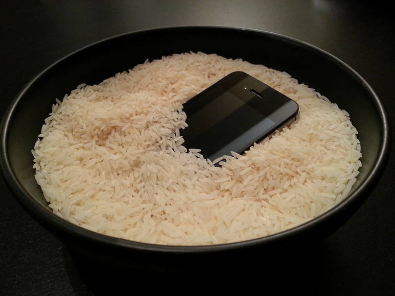 Celular caiu na água? Veja como salvar o seu aparelho no arroz