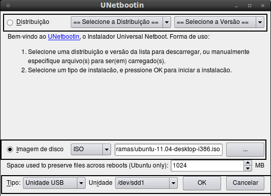 Pendrive Bootavel Linux
