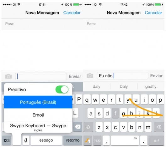 Swype: Aplicativo para o teclado chegou para o IOS 8 IOS 8 Swype para Iphone/Ipad/Ipod