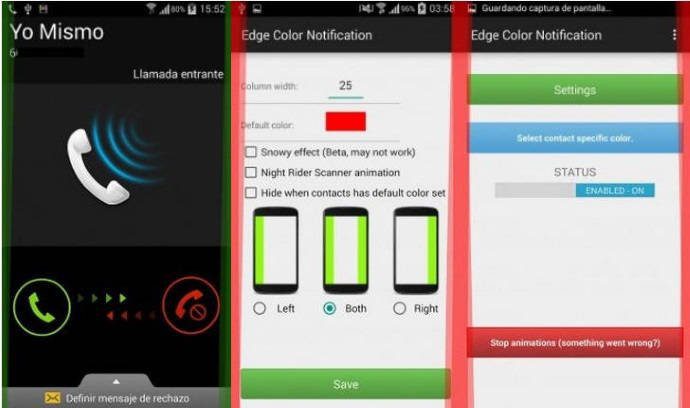 Edge Color Notifications: App simula as notificações coloridas no Samsung Galaxy S6 Edge Edge Color Notifications: Notificações coloridas do Galaxy S6 Edge