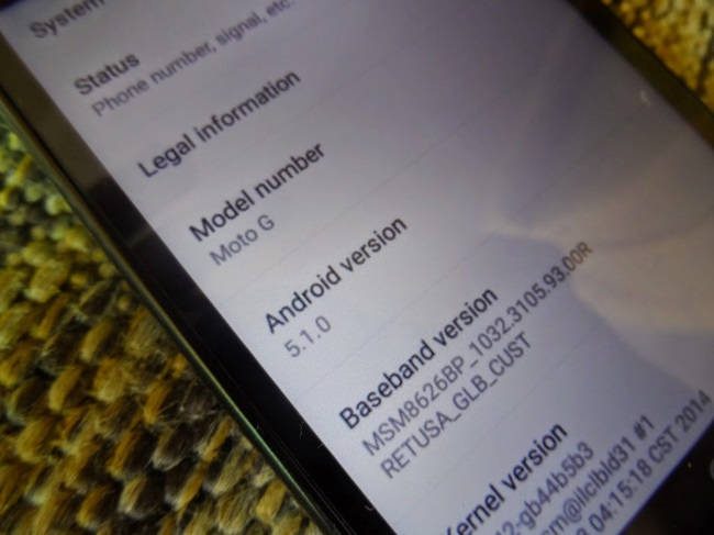 Moto G 2013 apareceu na net rodando Android 5.1 Lollipop Moto G 2013 apareceu na net rodando Android 5.1 Lollipop