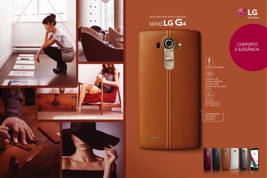 LG G4 Key Visual Couro