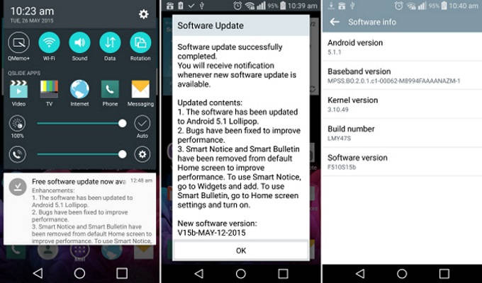 LG G Flex 2 está recebendo o Android 5.1.1 Lollipop oficialmente LG G Flex 2 está recebendo a atualização para o Android 5.1.1