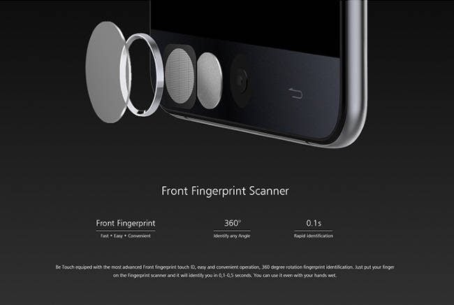 Ulefone Be Touch: Aparelho que está sendo vendido no GearBest O Ulefone Be Touch possui um sensor de impressão digitais no botão Home (Foto: Divulgação/GearBest)