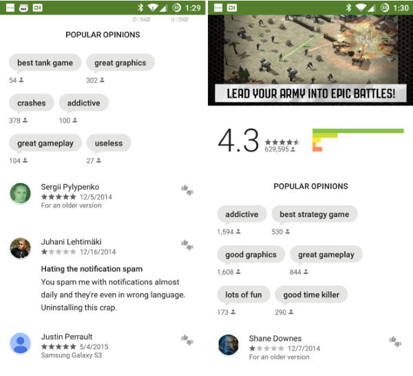 Google Play Store ganha novas animações após atualização