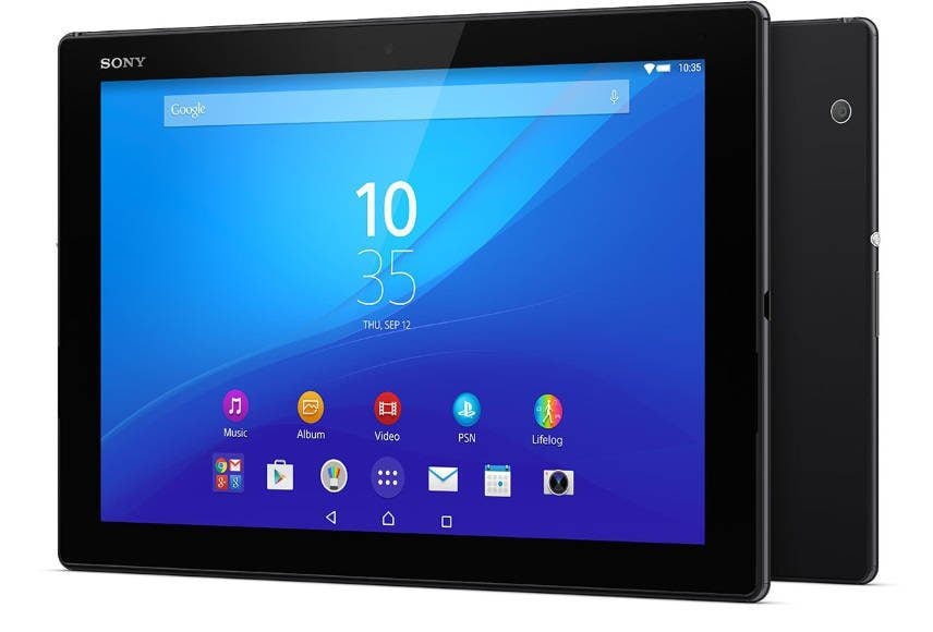 sony xperia z4 tablet resistencia