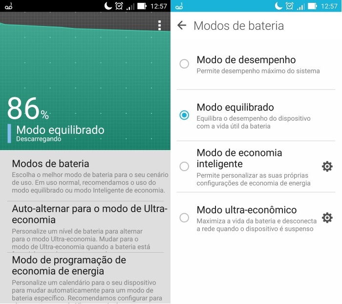Zenfone Selfie: Análise do melhor smartphone para tirar fotos analise-zenfone-2-modos-de-bateria