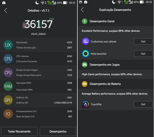 Zenfone Selfie: Análise do melhor smartphone para tirar fotos benchmarks zenfone selfie 1