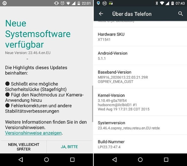 Moto G 2015 está recebendo atualização para corrigir Stagefright moto-g-2015-atualizacao stagefright