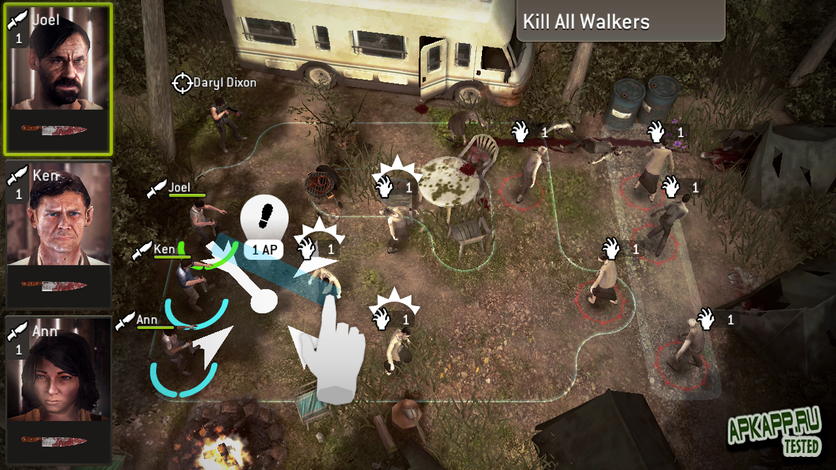 Análise: The Walking Dead No Man's Land (Android, IOS e WP) twd gameplay 1