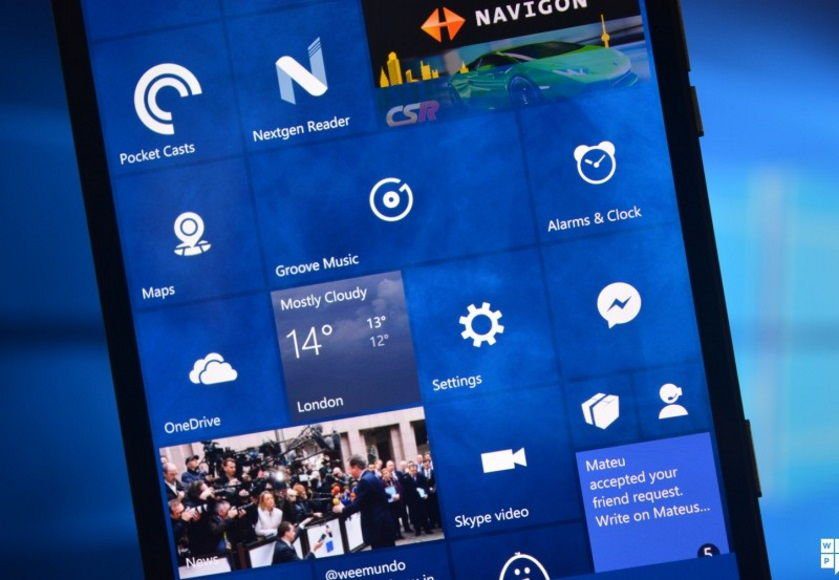 windows 10 mobile build lumia 950 e lumia 950