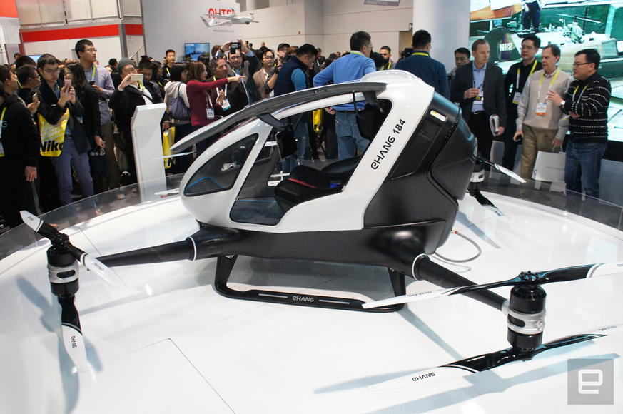CES 2016 - Conheça o Ehang 184, o Drone que 'faz entregas de humanos' Chang 184