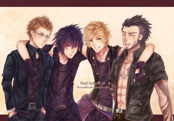 Porque os personagens de Final Fantasy XV são todos homens? final fantasy xv - amigos ate o fim