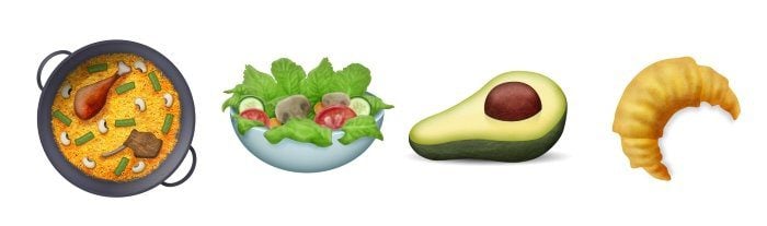 Unicode libera 72 novos emojis, confira o vídeo com todos eles! Novos emojis de alimentos são adicionados ao Unicode 9.0. (Foto: Divulgação/Emojipedia)