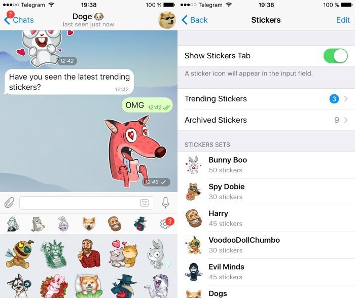 Telegram traz novidades para os stickers. (Foto: Divulgação/Telegram)