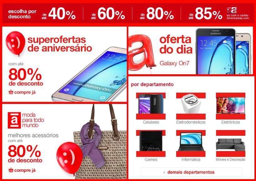 aniversario da americanas promocoes
