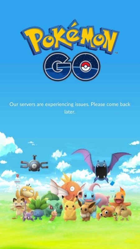 pokemon go server fora do ar pokemon go server fora do ar