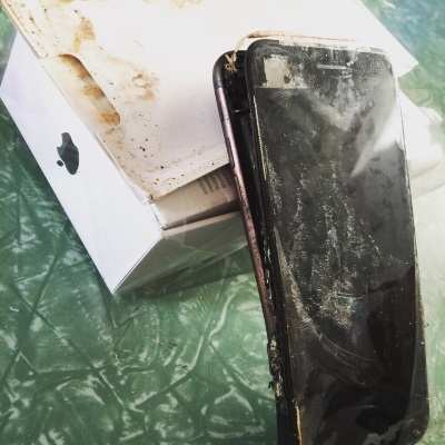 Surgiu o primeiro caso onde houve a explosão de um iPhone 7. (Foto: Divulgação/imgur)