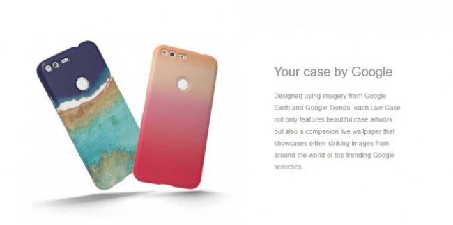 Google Pixel: Pouco antes de seu lançamento surge mais um grande vazamento As capinhas Live Case vem com papel de parede para acompanhar. (Foto: Divulgação/Carphone Warehouse)