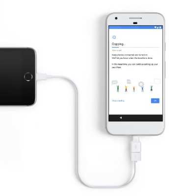 Google Pixel: Dispositivo vem acompanhado de adaptador para migração do iPhone para o Pixel Adaptador permite transfeência dos dados do iPhone para o Pixel. (Foto: Divulgação/Google)