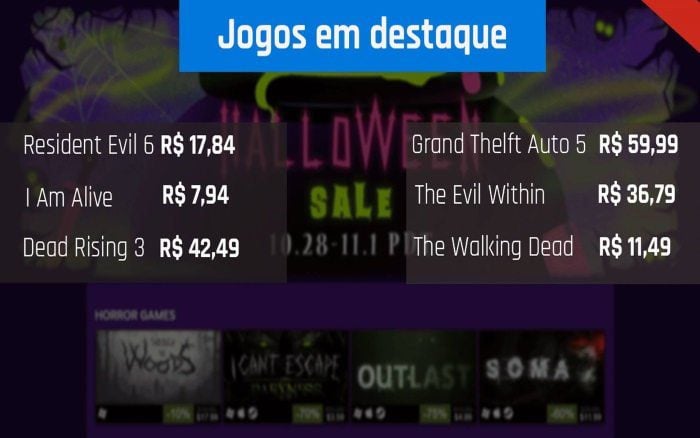 Steam inicia promoção de Halloween com grandes descontos promocao-steam-halloween-jogos-em-destaque