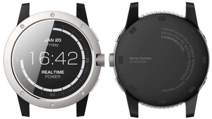PowerWatch: Novo relógio inteligente funciona sem precisar de bateria O novo PowerWatch, da Matrix Industries, utiliza o calor do corpo do usuário como eletrecidade. (Foto: Divulgação/Matrix Industries)