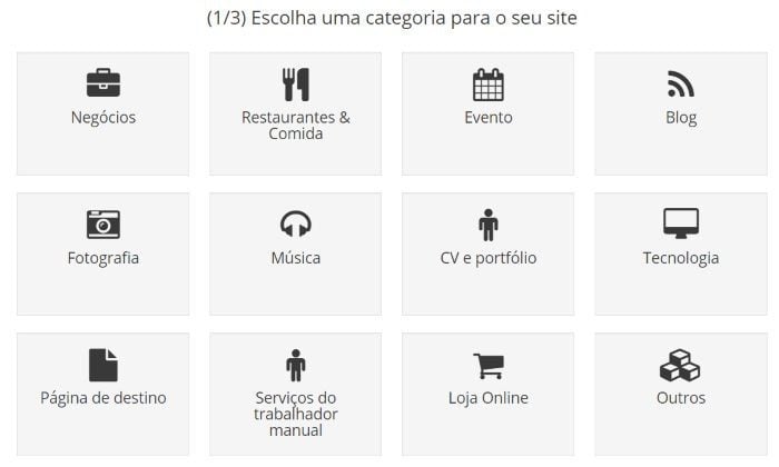 site123 categorias