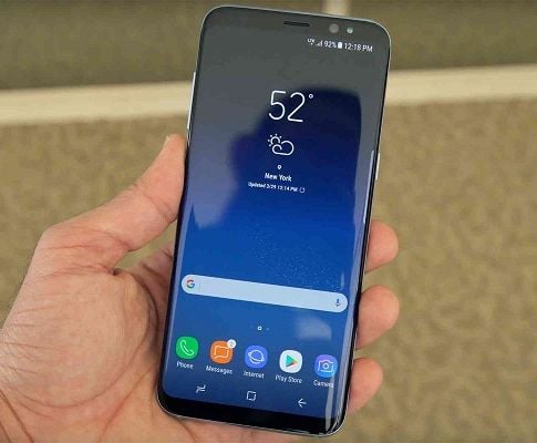 galaxy s8 hands