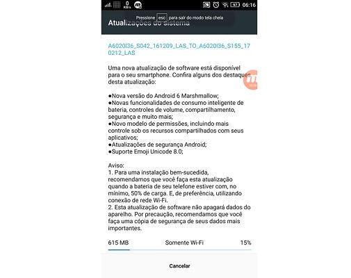 Lenovo Vibe K5 começa a receber atualização para o Android 6.0 Marshmallow lenovo kibe k5 update