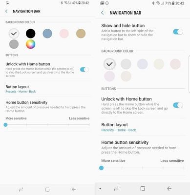 Samsung Galaxy S8 recebe atualização de segurança de junho galaxy s8 opcoes barra de navegacao