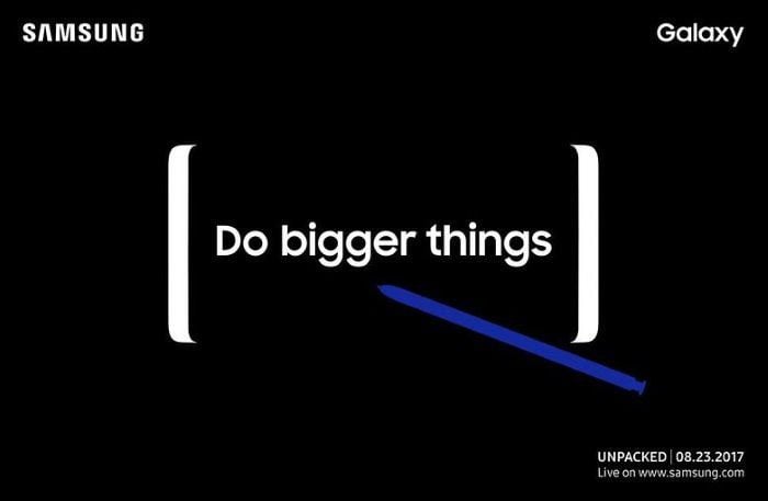 Samsung Galaxy Note 8 ganha data de lançamento oficial galaxy note 8 convite