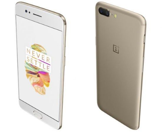 OnePlus 5 dourado soft gold OnePlus 5 na cor soft gold