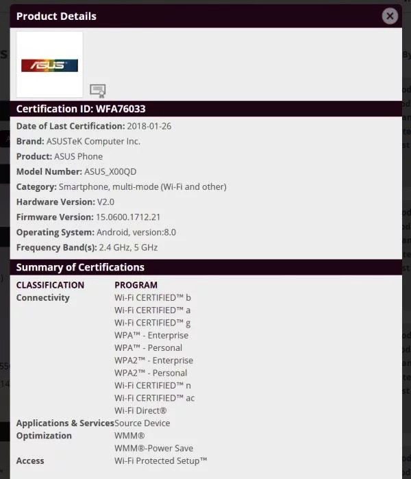 Suposto ASUS ZenFone 5 Max é certificado pela Wi-Fi Alliance zenfone 5 max wi fi alliance
