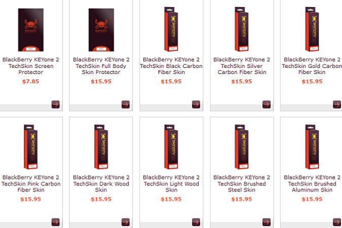 Acessórios do suposto BlackBerry KEYone 2 aparecem em lojas online blackberry keyone 2 acessorios