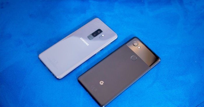 Galaxy S9 Plus e Google Pixel 2 XL