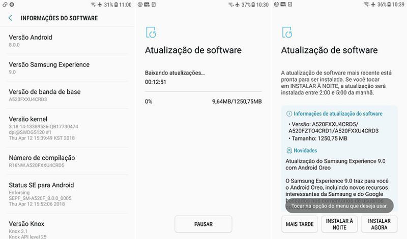 Galaxy A5 2017 Android Oreo Brasil Galaxy A5 2017 Android Oreo Brasil