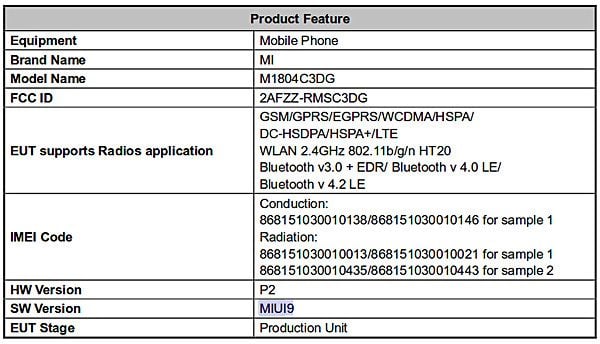 Novos smartphones da Xiaomi passam por certificação no FCC novos smartphones xiaomi M1804C3DG