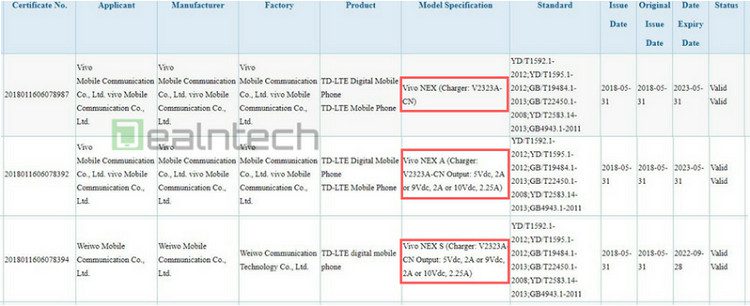Vivo NEX poderá ser oficializado com três variantes vivo nex a vazamento 3c