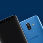 Samsung galaxy j8 azul e preto
