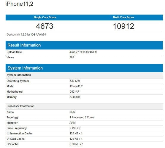 Novo iPhone passa por teste de benchmark com 4 GB de RAM novo iphone benchmark